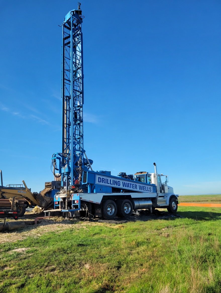 Agricultural well drilling rig Sacramento Valley
